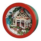 Minear DIY Puppenhaus Kreatives Handgemachtes Modellspielzeug, Kreative Holzgartenkiste Kinder Intelligenzentwicklung, Ornamente für die Weihnachtsdek