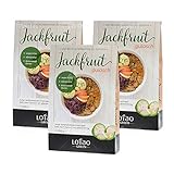 Lotao Jackfruit Gulasch Set Fleischersatz, nachhaltig, vegan & hochwertig | Bio Fleischalternative | Fertiggericht schnell und gesund | 3 x 200g