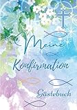 Meine Konfirmation Gästebuch: Elegantes Erinnerungsbuch zum Eintragen persönlicher Glückwünsche , Tolle Idee zur Erinnerung an die Konfirmation, Aquarell Water Color Fisch , Blaue B