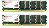 KOMPUTERBAY 2 GB (2 x 1 GB) DDR 333Mhz PC2700 DDR333 (184 PIN) DIMM Desktop-Speicher CL 2.5