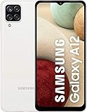 Samsung Galaxy A12 Android Smartphone ohne Vertrag, 4 Kameras, großer 5.000 mAh Akku, 6,5 Zoll HD+-Display, 64 GB/4 GB RAM, Handy in Weiß, Deutsche V