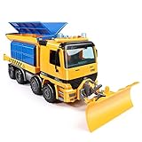 Yifuty 01.22 Schneeschaufel Modell Großes Spielzeug, Schneepflug Bulldozer Reinigung Schneepflug Technik Fahrzeug-Kind-Auto Junge 3-6 Jahre alt 44 * 15 * 16 cm (Color : Light and Music Version)