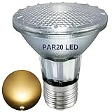 Glas Reflektor E27 PAR20 LED warmweiss,8W,Nicht Dimmbar,220V-240V,2700K warmweiß,wasserdicht,Strahler Licht,Flutlicht Glühbirne,den Außen- und Innenbereich Lampen(Ersetzt 50W-70W Halogen/Glühlampe)