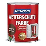 Renovo Wetterschutzfarbe Nussbraun 8011, 750