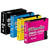 Gilimedia PGI-2500XL Ersatz für Canon PGI-2500 XL PGI2500XL Multipack Druckerpatronen für Canon Maxify MB5150 MB5450 MB5455 iB4150 MB5155 iB4050 MB5050 MB5350 (1 Schwarz, 1 Cyan, 1 Magenta, 1 Gelb)