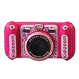 VTech KidiZoom Duo DX pink – Kinderkamera mit Selfie- und Videofunktion, Effekten, Spielen, Musikplayer und vielem mehr – Für Kinder von 4-10 J