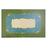 WWEI 6St. Bausteine Insel Platten Fußleiste Bausteine Inselplatte Set Noppen Bauplatte kompatibel mit LEGO-25,5 x25,6
