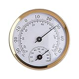 BAWAQAF Wandmontiertes Thermometer Hygrometer, Feuchtigkeitsmesser für Zimmer Haushalt Tragbare Hygrometer W