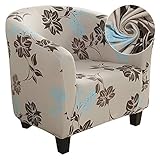 JuneJour Sesselschoner Sesselüberwurf Sesselhusse Sesselbezug Jacquard Elastisch Stretch Sofahusse Husse für Clubsessel Loungesessel Cock