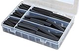 HSKITMIXED Schrumpfschlauch-Set 2:1/3:1/4:1, gemischt, 140 PCE | Kabel-Management-Kits mit Hülsen-Sortiment, 1 x Menge – 1 Stück