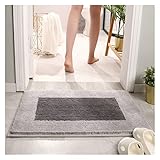 SZTUCCE Verdicken Badezimmerbodenmatten Absorbierende Badematten rutschfeste Dusche Zimmer Fuß Pad tür Eingang Teppiche for Wohnkultur 40x60cm 50x80cm Bad Matte rutschfeste G