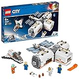 LEGO 60227 City Mond Raumstation, Raumschiff-Spielzeug für Kinder inspiriert von der NASA, Expedition zum Mars S