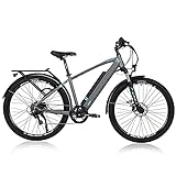 TAOCI 27,5 Zoll E-Bike Elektrofahrrad für Herren, Trekking Pedelec Citybike, mit Abnehmbarer 36V 12.5Ah Akku Shimano 7-Gang E-Mountainbik