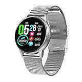 XXH DT88 Smartwatch für Damen, ECG+PPG, Bluetooth, Herzfrequenz-Tracker, Blutdruck, IP67, wasserdicht, Damen-Smartwatch, Herren, geeignet für Android iOS (C)