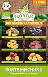 FLORTUS 2000-0448 Gartenkartoffeln Bunte Mischung (12 Stück) (BIO Gartenkartoffeln)