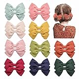 CandyT Haarnadel Leichte Baby Mädchen Schleife Clips Baby Kopfschmuck Reine Baumwolle Einfachheit Handgemachte Mädchen Haarnadeln 20 Stück
