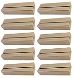 BO-LIFE 10 Stück Fotohalter/Kartenhalter aus Holz funktional und vielseitig verwendbar. Die Tischkartenhalter sind dekorativ und stehen sicher. Platzk