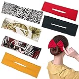 6 Stück Dutt Band Maker Haarknoten Maker Magic Hair Bun Maker Haarknoten Werkzeug Clip Haarband Frisierhilfe Haarschmuck, French Twist Hairstyle für Frauen Mädchen, für Frauen mit Langem H
