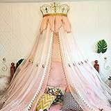 Prinzessin Crown Moskitonetz Bettvorhang, Mädchen Fee Traumzelt, Kinderzimmer Babybett Hängevorhang Moskitonetz Kinder Leseecke Dek