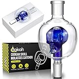 Cookah Shisha Molassefänger 18 8 Totenkopf aus Glas Shisha Zubehör In Schädel Form - Aus Hochwertigem Glas - Hält Shisha Bowl & Rauchsäule 100% Sauber - B