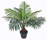 yanka-style Künstliche Palme mit Topf ca. 60 cm hoch Kunstpflanze künstliche Pflanze Kunstbaum Kunstpalme Baum Bäumchen Blume Kunstblume Deko Dekoration Geschenk (JWP231)