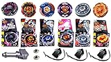 Kampfkreisel 6 XXL Mega Battle Set Metal Fusion 4D für Beyblade von Rapidity® B2