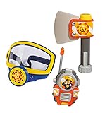 Simba 109252235 - Feuerwehrmann Sam Feuerwehr Sauerstoffmaske, mit WalkieTalkie und Axt, für Kinder ab 3 J