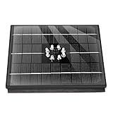 Solar Springbrunnen mit LED, 12V 4W Solar Panel, Solar Springbrunnen, Solar Teichpumpe Garten Wasserpumpe, Wasserpumpe Solar Pumpe, Solar schwimmender Fontäne Pumpe für Garten, Vogel Bad, T