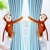 Tolyneil 2 stücke AFFE Vorhang Schnalle Raffhalter Halter Fenster Vorhänge Haken für Kinder Zimmer Dek