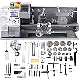 Mophorn 750 Watt Mini Metall Drehmaschine 8X16 Zoll für Metall Bank D