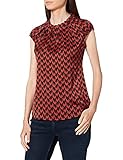 comma Damen Kurzarm Bluse, 99B5 Shiny Jacquard, 34