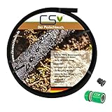 25 m CS Perlschlauch Drucklos mit Schnellschlauchstück und Endstop