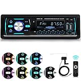 iFreGo DAB + Autoradio Bluetooth Freisprecheinrichtung, Auto Radio MP3 Player/FM Radio/AUX/TF/USB, 7 Beleuchtungsfarben 1 Din Autoradio Bluetooth Schnellladefunk