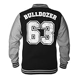 Bud Spencer Herren Bulldozer 63 College Jacket (schwarz) (S)