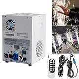 600W Cold Spark Feuerwerks Maschine Für DJ Event,Pyrotechnikmaschinen DMX512 Fernbedienung,Bühne Spezialeffekt sparkular Machine,Feuerwerkssimulator FüR Party Festival Hochzeit (Weiß)