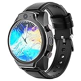 XYJ Rogbid Brave Pro Smart Watch, 4G Global IP68 50m wasserdichte Smart Armband, 1,69'Full Runder Bildschirm 4G + 64G 13MP + 8MP Dual Camera 1600mAh Android 10 Smartwatch Mehrere Sp