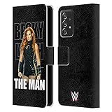 Head Case Designs Offiziell Offizielle WWE Bild 3 Becky Lynch The Man Leder Brieftaschen Handyhülle Hülle Huelle kompatibel mit Galaxy A52 / A52s / 5G (2021)