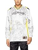 Ed Hardy EH150-03Y-M Crash Test Longshirt, Größe : M, Weiß/Gelb, Anzahl 1