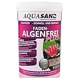 AQUASAN Gartenteich ALGOLESS Faden-Algenfrei Plus (Beseitigt schnell und stoppt Fadenalgen im Teich. Der Fadenalgen-Entferner, Fadenalgen-Vernichter, Fadenalgen-Mittel), Inhalt:2 kg
