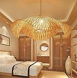 Retro hängeleuchte bambus Retro Kronleuchter deckenleuchte bambus deckenleuchte rattan deckenlampe e27 Restaurant Teestube Schlafzimmer hängeleuchte bamb
