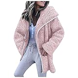 Hengyouhui Revers Kapuzenjacken Damen Übergangsjacke Kapuzenmantel Übergangsmantel Kapuzenpullover Revers Winterjacke W