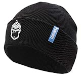 Fortnite Mütze Winter, Schwarz Mütze Kinder, Black Knight Skin Design Wintermützen, Warmes Beanie Teenagers, Kleidung Zubehör, Einheitsgröße, Geschenke für Online G