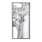 DESIGN DELIGHTS EINZIGARTIGE WANDDEKO ZWEIGE | Metall, 62 cm, Silber/braun | Wanddekoration B