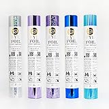 FYL Tonerfolie - Transferblätter - Silber Splitterglas - Lila - Laser Lila - Blau - Laser B