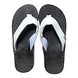 'Premium' Foot Huggers – gepolsterte Yogamatte-Einlegesohle, Flip-Flops mit Fußgewölbeunterstützung von Share The Love Today, Weiß (Weiß), 37/38 EU