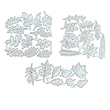 Metall Stanzschablone Set Scrapbooking PräGeschablonen BläTte Formen Stanzformen Schneiden Schimmel Zeichenschablonen für Papier Diy Handwerk Cards GrußKarten Album Karten(29 StüCk)