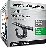 Rameder Set, Anhängerkupplung starr + 13pol Elektrik kompatibel für OPEL Vectra C Caravan (117027-05057-1)