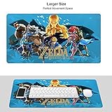 Legende von Zelda Gaming Mouse Pad Großes dickes großes Partner-Schreibtisch-Mauspad, Mehrzweck-Schreibtischpad mit g