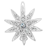 Haarspange'Diamantstern' mit funkelnden Swarovski Kristallen Sisi Schmuck Haarschmuck Stern-Form Durchmesser 3,5cm Verpackt in schöner Geschenkbox Tolles Geschenk für Sisi F