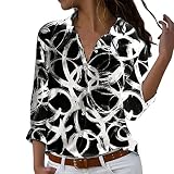 Kurze langlaufski Damen Pullover Longpullover Damen Pullover frühling Jeans Fritz Damen Oversize t-Shirt Damen Tshirt Langarm blusen Damen lang juretro Mode Damen L